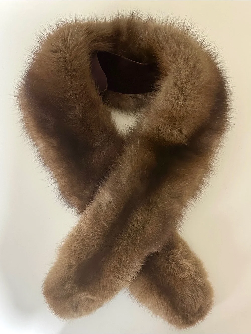 Classic Brown Mink Fur Collar - Luxurious Women’s Accessory